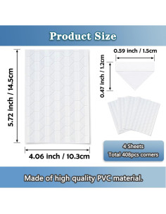 Esquinas de Foto Autoadhesivas Transparentes 408pcs - Scrapbooking 2
