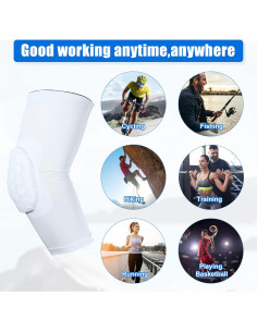 Faja de Codo VOCOSTE 2pcs Soporte Compresión Talla M Blanca 2