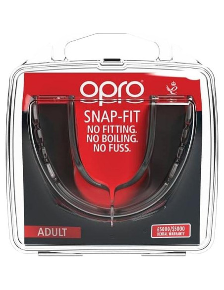 Protector Bucal OPRO Snap-Fit Adulto Transparente - Rápido