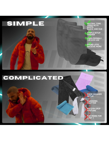 Juego de 7 Toallas de Microfibra Uonel - Secado Rápido y Sin Olores