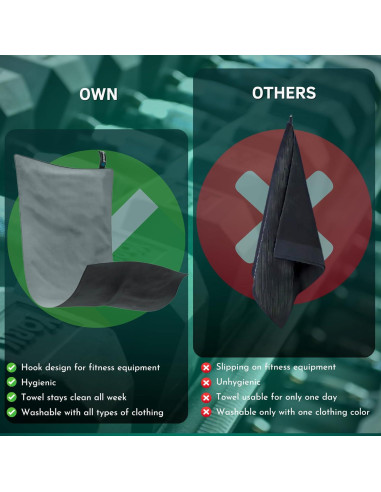 Juego de 7 Toallas de Microfibra Uonel - Secado Rápido y Sin Olores