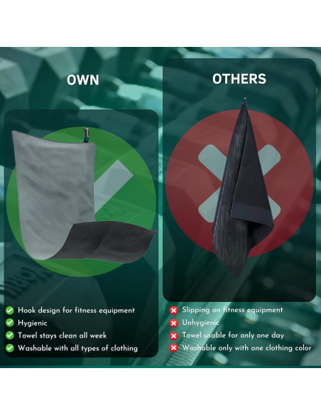 Juego de 7 Toallas de Microfibra Uonel - Secado Rápido y Sin Olores