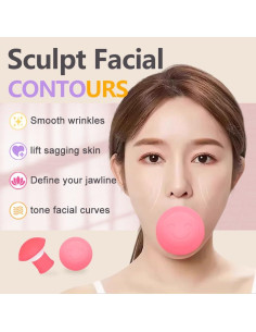 Ejercitador Facial Xoesu - Tonificador de Mandíbula 1 Cuenta 2