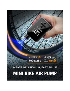 Bomba de Bicicleta Eléctrica URTOPIA HW-142, 150 PSI, Portátil 2