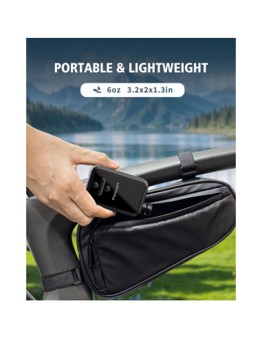 Bomba de Bicicleta Eléctrica URTOPIA HW-142, 150 PSI, Portátil