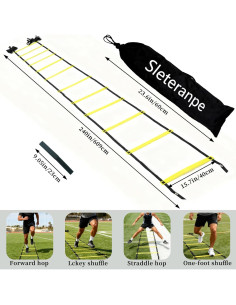 Escalera de Agilidad 6m Sleteranpe - 12 Peldaños Ajustables 2