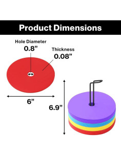 Conos Planos Japard 48 Pcs 15.24 cm Antideslizantes para Fútbol 2