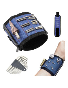 Pulsera Magnética HuanQiuSensmart 5 Filas 15 Imanes Azul