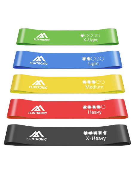 Conjunto de Bandas de Resistencia Flintonic 5 Niveles para Fitness