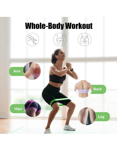 Conjunto de Bandas de Resistencia Flintonic 5 Niveles para Fitness