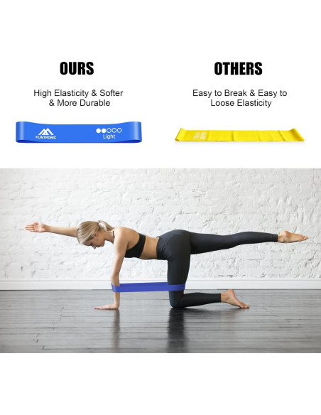 Conjunto de Bandas de Resistencia Flintonic 5 Niveles para Fitness