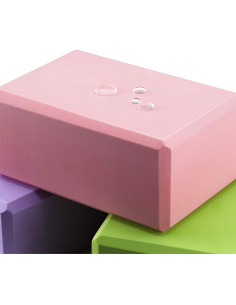 Bloques de Yoga Unipack 2PK Morado EVA Alta Densidad 23x15x10cm 2