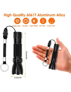 Linterna Táctica Mini LED Brilliante BRILLIRARE 10.16 cm 2