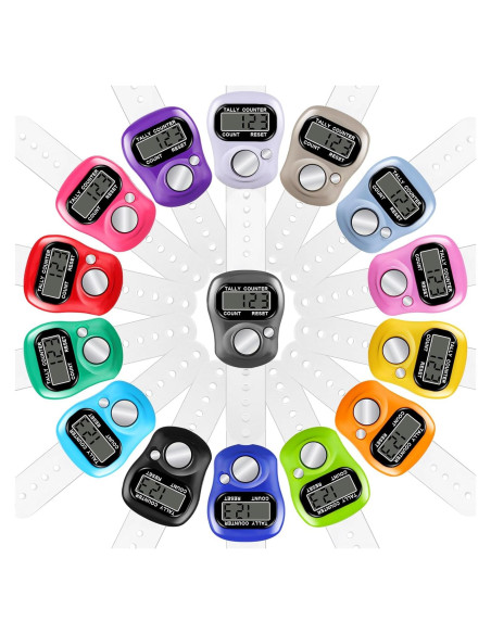 Contador de Dedo Electrónico ALDMIO - 15 Unidades, Pantalla Digital