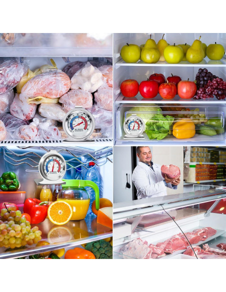 Paquete de 12 termómetros de refrigerador ATZNZIK -30 a 30 C