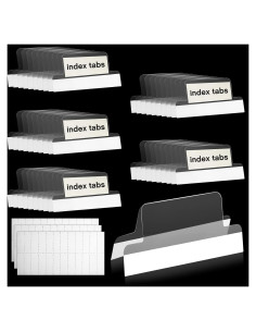 Pestañas Autoadhesivas Gueevin 50 Piezas 2.54x0.86cm Transparentes