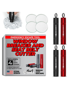 Herramienta Rompe Ventanas y Cortador de Cinturones Mart Cobra
