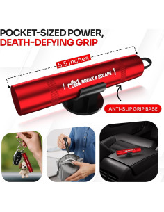 Herramienta Rompe Ventanas y Cortador de Cinturones Mart Cobra 2