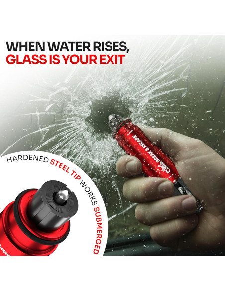 Herramienta Rompe Ventanas y Cortador de Cinturones Mart Cobra