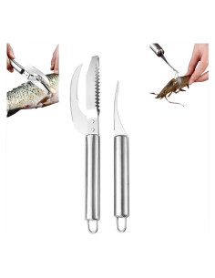 Cuchillo Multifuncional para Pescado Chinshwehaw 3-en-1