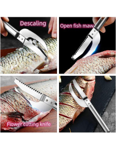 Cuchillo Multifuncional para Pescado Chinshwehaw 3-en-1 2