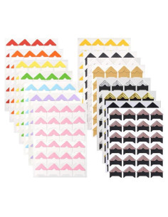 Esquinas de Foto Autoadhesivas Pulaisen 360 Unidades Multicolor