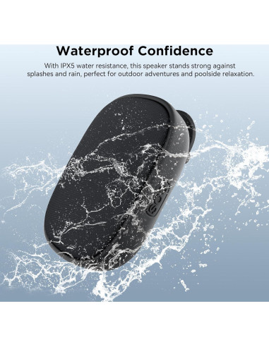 Altavoz Bluetooth Portátil FVYAO 6W, 6H Reproducción, Negro