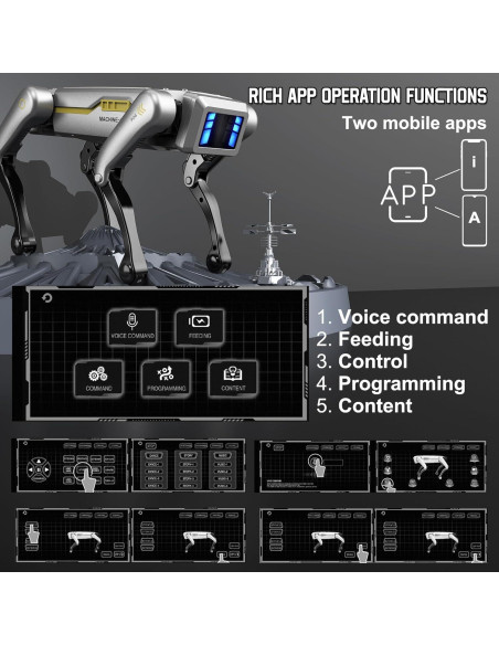 Perro Robot Inteligente SMARTECH con Control por Voz y App