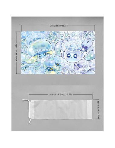 Tapete de Juego de Cartas ZCYWXW Mulcharmy Fuwalos 60x35cm