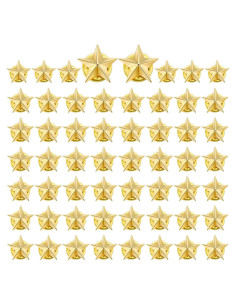 60 Pines de Estrella 3D Kenning para Mochilas y Ropa