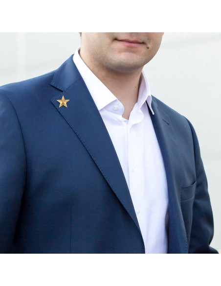 60 Pines de Estrella 3D Kenning para Mochilas y Ropa