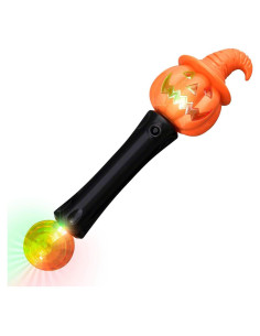 Varita LED Calabaza Halloween con Sonido y Luces 31.75 cm