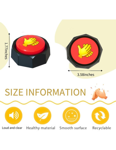 Botón de Aplauso KiViRap - Compacto y Portátil - 150g