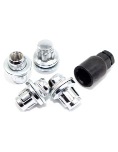 Juego de 4 Tuercas de Rueda Cromadas Veritek 12x1.25mm para Nissan