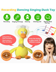 Pato Hablante Marsjoy Amarillo 30 Canciones 300g 3 Años+ 2