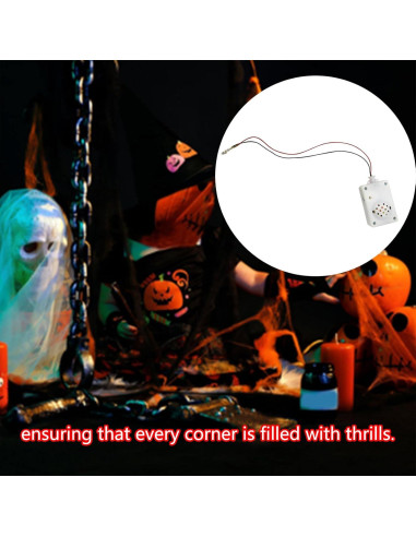 Sensor de Sonido Halloween Genérico Altavoz Gritos 6.5cm