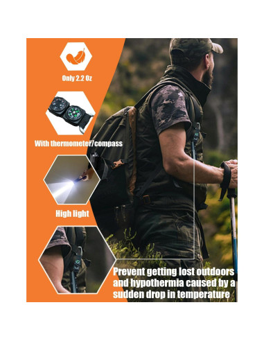 Bocina Electrónica SOWANO 120dB con Brújula y Termómetro