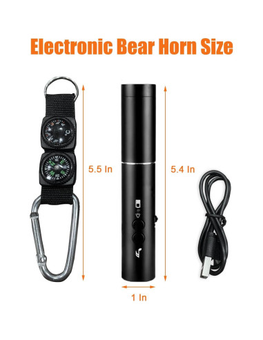 Bocina Electrónica SOWANO 120dB con Brújula y Termómetro