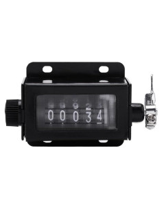 Contador Digital Mecánico 5 Dígitos Walfront D67-F Negro