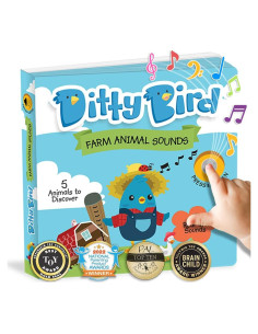 Libro Interactivo de Sonidos de Animales de Granja Ditty Bird