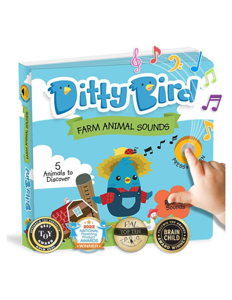 Libro Interactivo de Sonidos de Animales de Granja Ditty Bird
