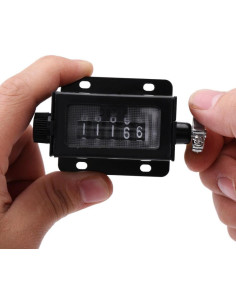 Contador Digital Mecánico 5 Dígitos Walfront D67-F Negro 2