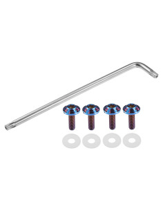 Tornillos Antirrobo para Placas de Licencia Partuto M6 Azul