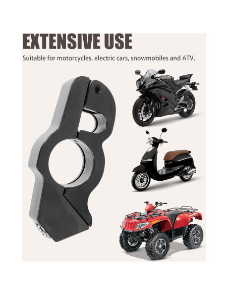 Cerradura Antirrobo para Motocicleta RACOONA 1411CBFDS002 Negra