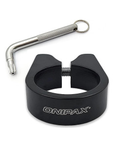 Abrazadera de Poste de Asiento Antirrobo ONIPAX 31.8mm/34.9mm Aluminio