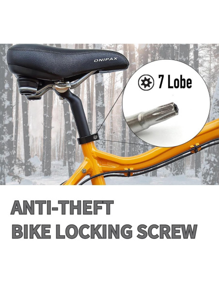 Abrazadera de Poste de Asiento Antirrobo ONIPAX 31.8mm/34.9mm Aluminio