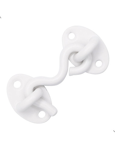 2 Ganchos de Cabina 50 mm QJZXUEZHEN Blanco Acero al Carbono