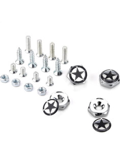 Kit de Tornillos para Placas de Licencia Mysttoo - Acero Inoxidable 4PCS 2