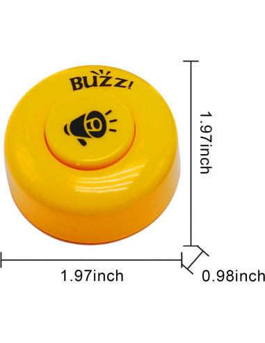 Juego de 4 Timbres de Respuesta Gelabur para Aula y Juegos