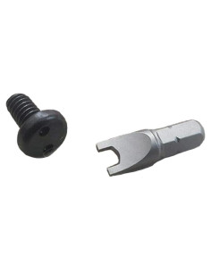 Tornillo Antirrobo de Acero Inoxidable Negro Earthtec para Motocicleta